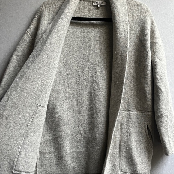 Madewell 100% Merino Wool open knit duster cardigan jacket Sz XS - Picture 5 of 12